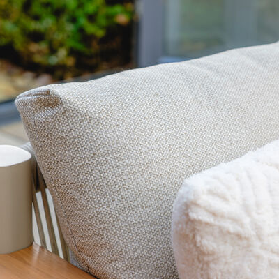 Maze - Sicily Rope Weave Garden Sofa Set with Coffee Table & 2x 3 Seat Sofas - Latte product image