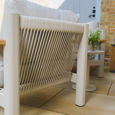 Maze - Sicily Rope Weave Lounge Set with Round Side Table - Latte product image