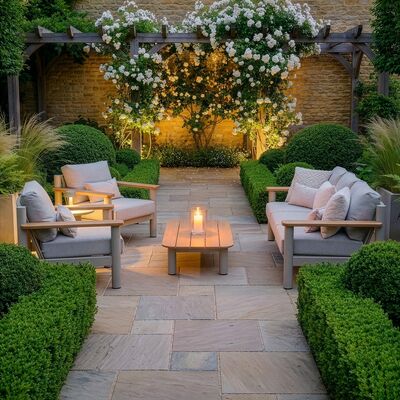 Sicily 3 Seat Sofa & Armchairs Set - Latte Frame/Latte Cushions