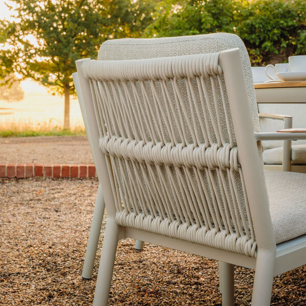 Maze - Sicily Rope Weave 6 Seat Round Pedestal Dining Set - Latte product image