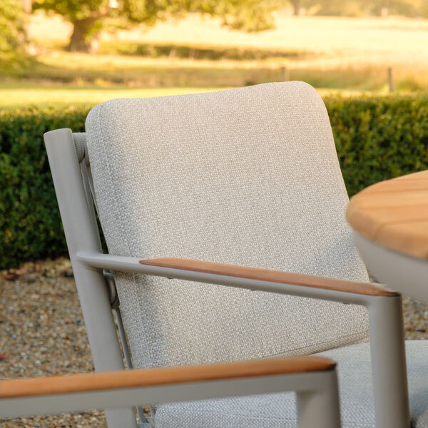 Maze - Sicily Rope Weave 6 Seat Round Pedestal Dining Set - Latte product image