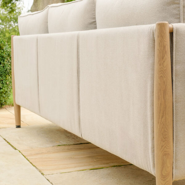 Maze - Burford 3 Seat Aluminium Sofa Set with Rectangular Coffee Table - Almond product image
