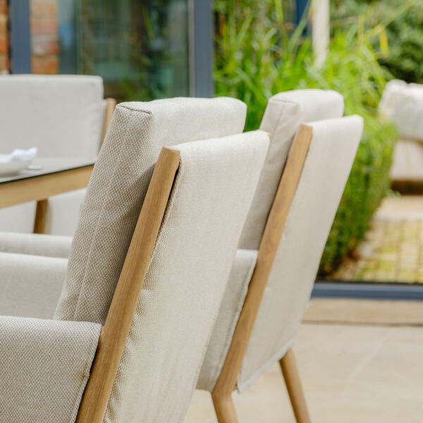 Maze - Burford 6 Seat Aluminium Rectangular Dining Set - Almond product image