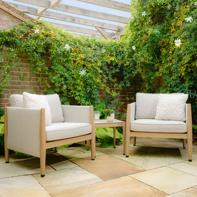 Maze - Burford Aluminium Lounge Set with Square Coffee Table - Almond product image