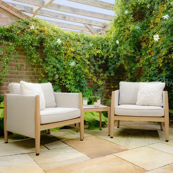 Maze - Burford Aluminium Lounge Set with Square Coffee Table - Almond product image