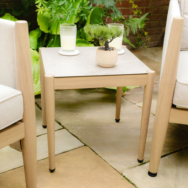 Maze - Burford Aluminium Lounge Set with Square Coffee Table - Almond product image