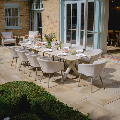 Maze - Outdoor Fabric Ambition 8-12 Seat Maxim Extending Dining Set product image