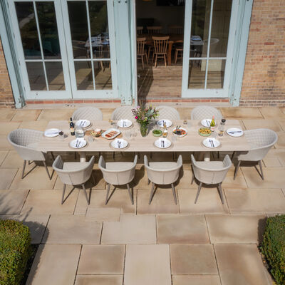 Maze - Outdoor Fabric Ambition 8-12 Seat Maxim Extending Dining Set product image