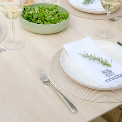 Maze - Sicily Open Rope Weave 8-12 Seat Maxim Extending Dining Set - Latte product image