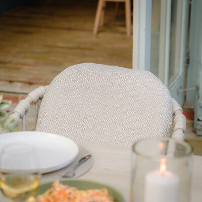 Maze - Sicily Open Rope Weave 8-12 Seat Maxim Extending Dining Set - Latte product image