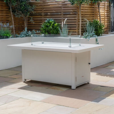 Maze - Amalfi/New York Aluminium Fire Pit Table - White product image