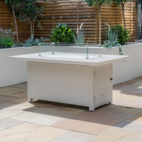 Maze - Amalfi/New York Aluminium Fire Pit Table - White product image