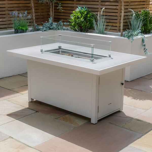 Maze - Amalfi/New York Aluminium Fire Pit Table - White product image