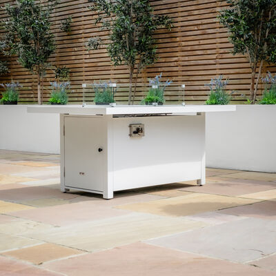 Maze - Amalfi/New York Aluminium Fire Pit Table - White product image