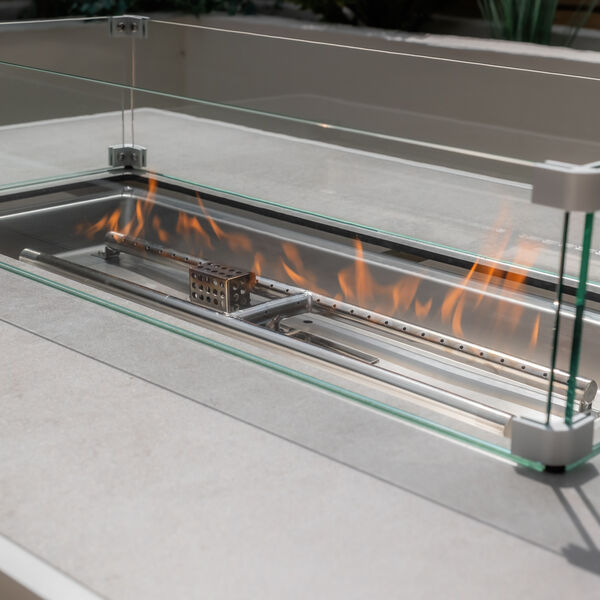 Maze - Amalfi/New York Aluminium Fire Pit Table - White product image