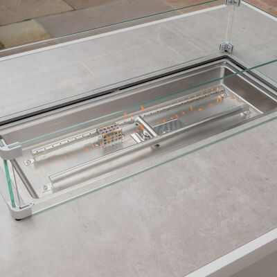 Maze - Amalfi/New York Aluminium Fire Pit Table - White product image