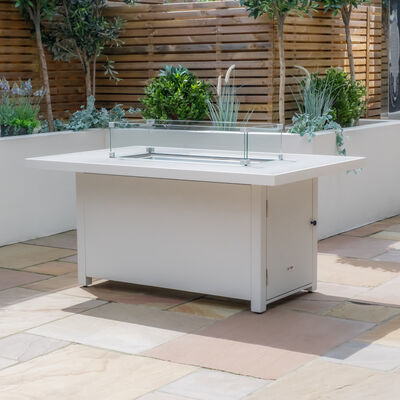 Maze - Amalfi/New York Aluminium Fire Pit Table - White product image