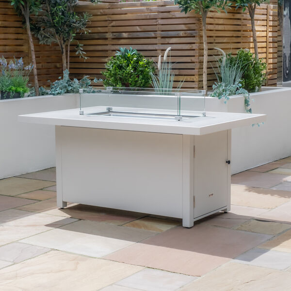 Maze - Amalfi/New York Aluminium Fire Pit Table - White product image