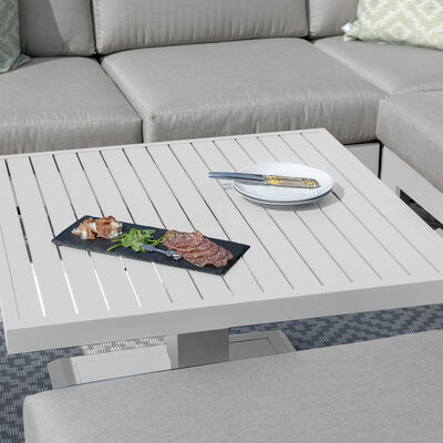Maze - Amalfi/New York Aluminium Square Rising Table (Table Only) - White product image