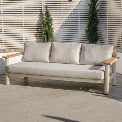 Maze - Sicily Rope Weave 3 Seat Sofa - Latte product image