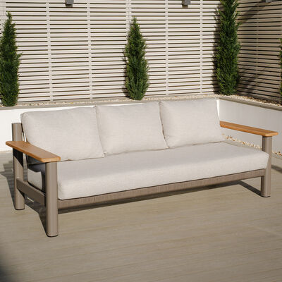 Maze - Sicily Rope Weave 3 Seat Sofa - Café product image
