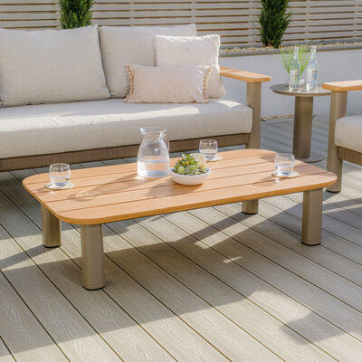 Maze - Sicily Rope Weave 3 Seat Sofa with 2 Armchairs & Coffee Table - Café product image