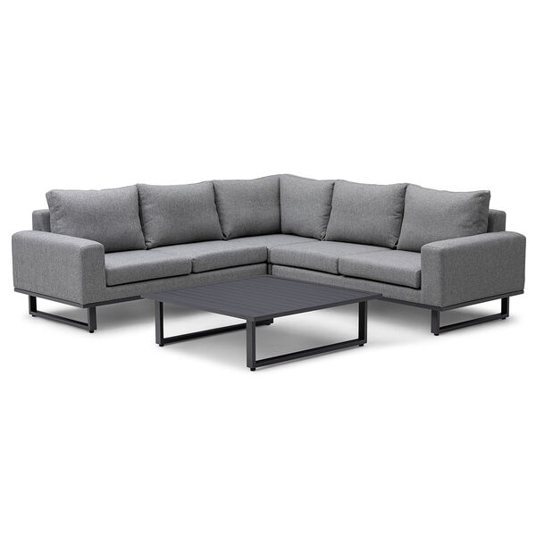 Maze - Outdoor Fabric Ethos Corner Sofa Set - Zinc Grey product image