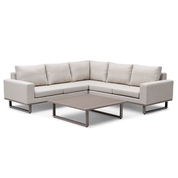 Maze - Outdoor Fabric Ethos Corner Sofa Set - Latte product image