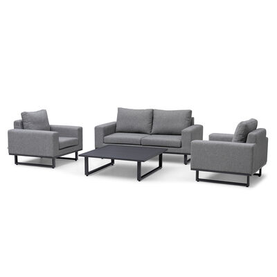 Maze - Outdoor Fabric Ethos 2 Seat Sofa Set - Zinc Grey product image