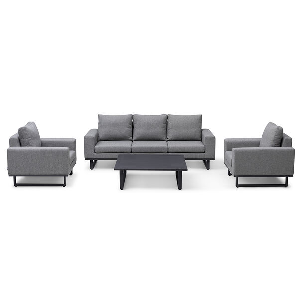 Maze - Outdoor Fabric Ethos 3 Seat Sofa Set - Zinc Grey product image