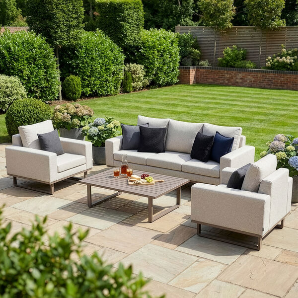 Ethos 3 Seat Sofa Set - Latte