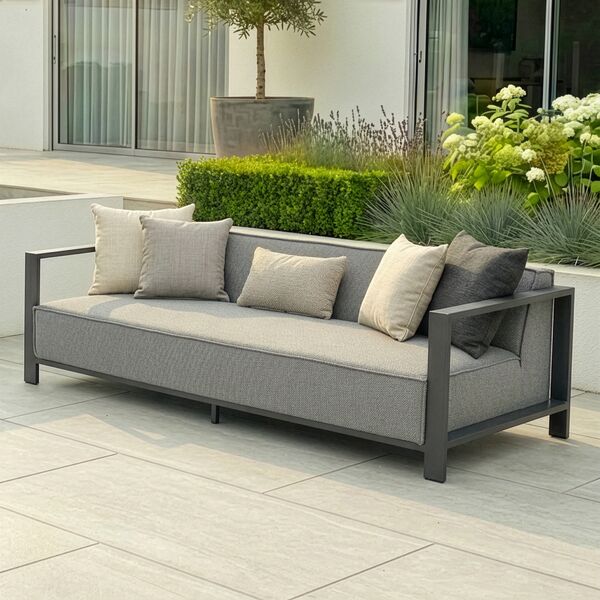 Ibiza 3 Seat Sofa - Zinc Grey