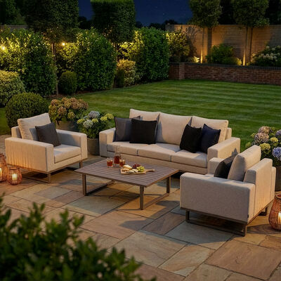 Ethos 3 Seat Sofa Set - Latte