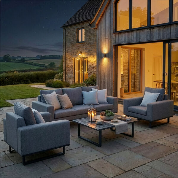 Ethos 3 Seat Sofa Set - Zinc Grey