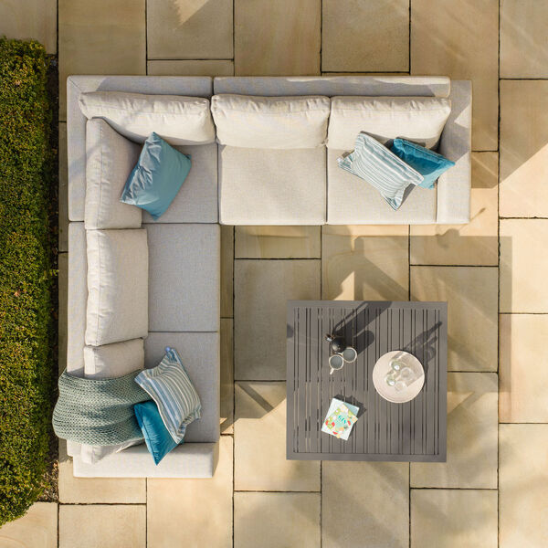 Maze - Outdoor Fabric Ethos Corner Sofa Set - Latte product image