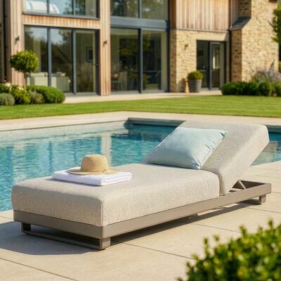 Ibiza Sunlounger - Latte