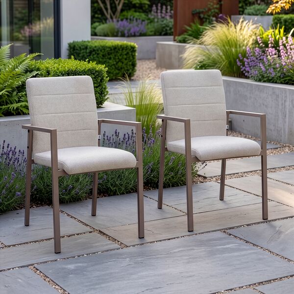 Ibiza Dining Chair x2 - Latte