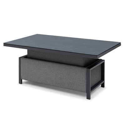 Maze - Outdoor Fabric Pulse 3 Seat Sofa Set with Rising Table - Zinc Grey product image