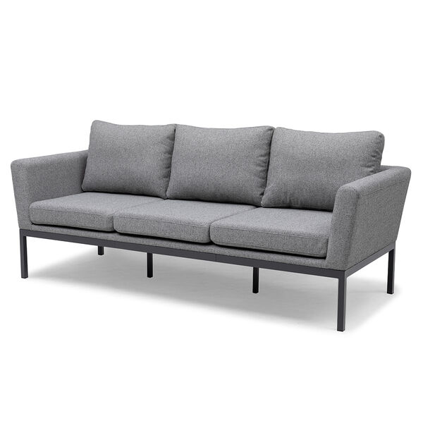 Maze - Outdoor Fabric Pulse 3 Seat Sofa Set with Rising Table - Zinc Grey product image