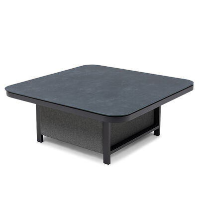 Maze - Outdoor Fabric Pulse Deluxe Square Corner Dining Set with Rising Table - Zinc Grey product image