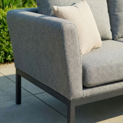 Pulse U Shape Corner Dining Set with Rising Table - Zinc Grey