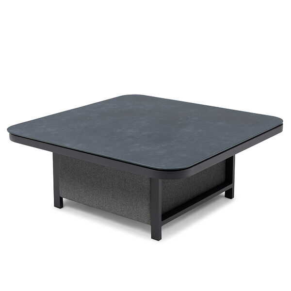 Maze - Outdoor Fabric Pulse U Shape Corner Dining Set with Rising Table - Zinc Grey product image