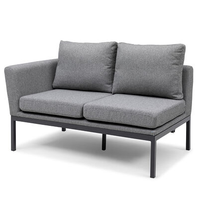 Maze - Outdoor Fabric Pulse U Shape Corner Dining Set with Rising Table - Zinc Grey product image