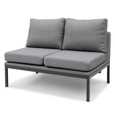 Maze - Outdoor Fabric Pulse U Shape Corner Dining Set with Rising Table - Zinc Grey product image