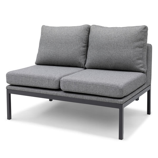 Maze - Outdoor Fabric Pulse U Shape Corner Dining Set with Rising Table - Zinc Grey product image