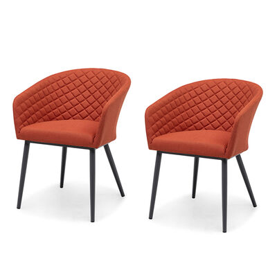 Maze - Outdoor Fabric Pair of Ambition Dining Chairs - Terracotta product image