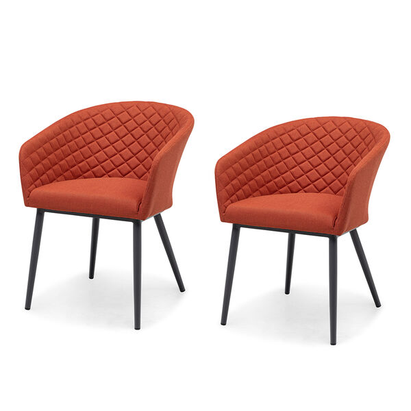 Maze - Outdoor Fabric Pair of Ambition Dining Chairs - Terracotta product image