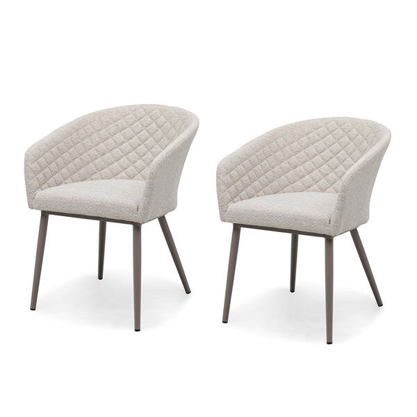Maze - Outdoor Fabric Pair of Ambition Dining Chairs - Latte product image