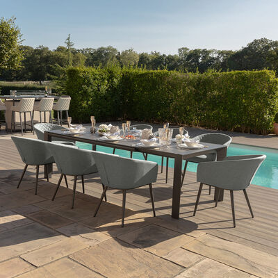 Maze - Outdoor Fabric Ambition 6-10 Seat Extending Dining Set - Zinc Grey product image