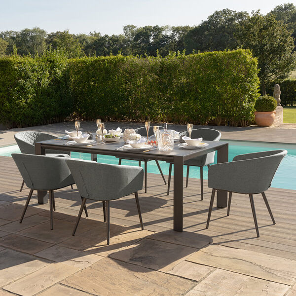 Maze - Outdoor Fabric Ambition 6-10 Seat Extending Dining Set - Zinc Grey product image